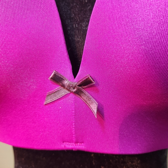 Cacique 42C Vibrant Pink Bra with Delicate Bow - Picture 7 of 11